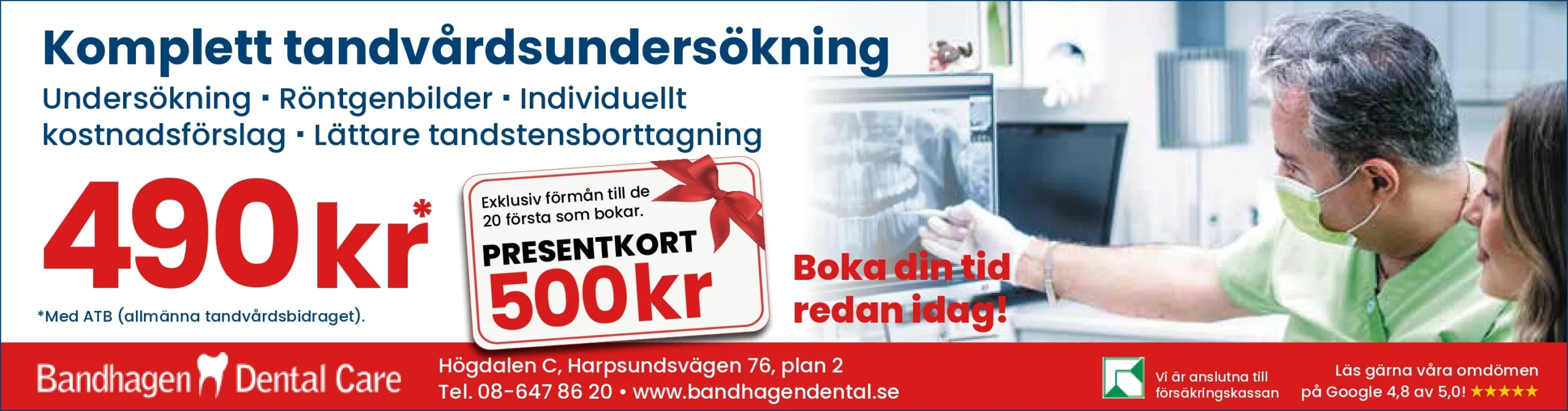 erbjudande om tandundersökning