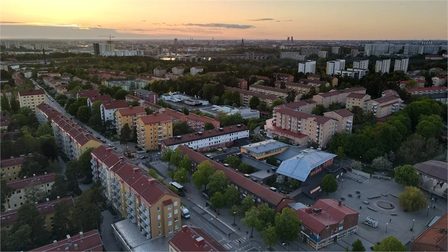 Utsikt över Årsta Centrum